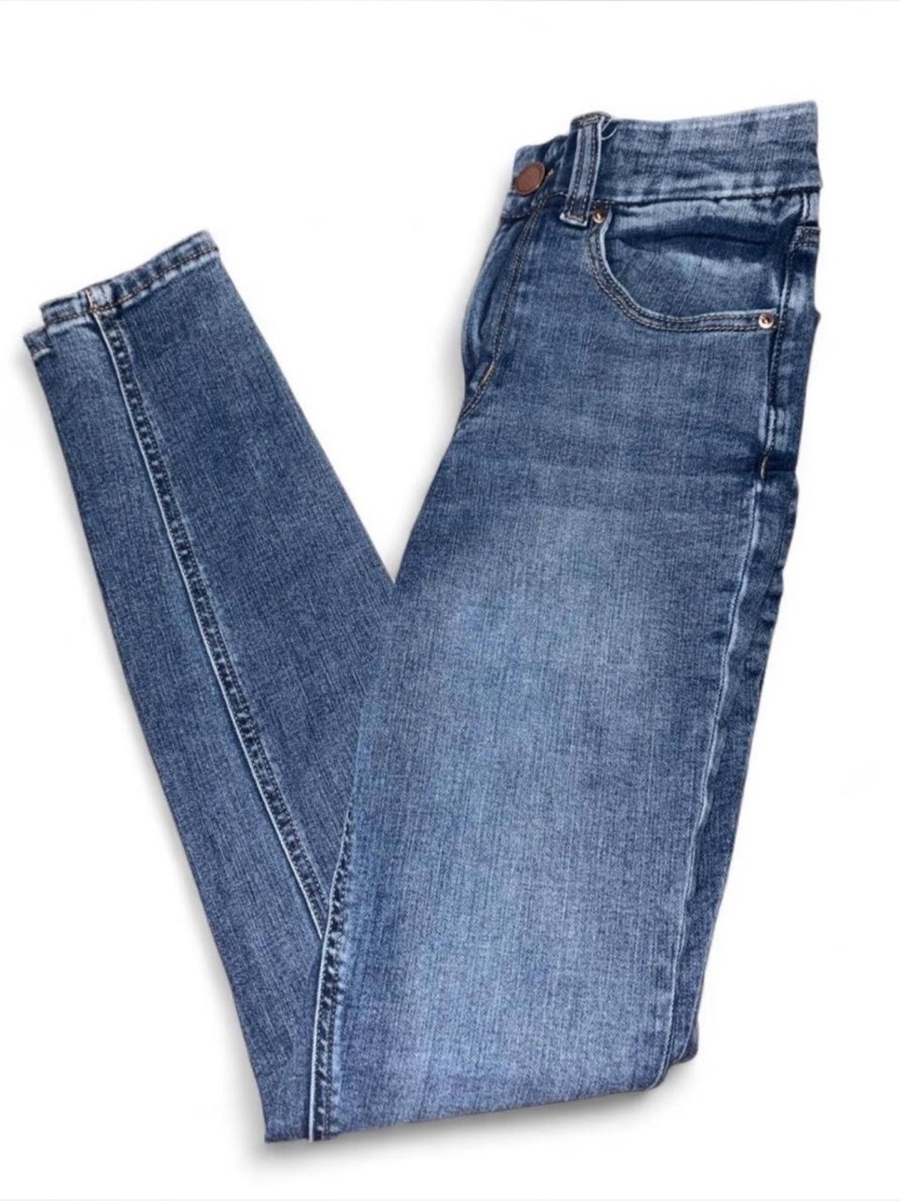 Maurices Classic Mid-Wash Skinny Jeans - Blue Denim